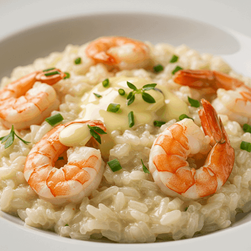 Risoto de camarão