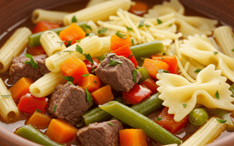 Sopa de legumes com carne